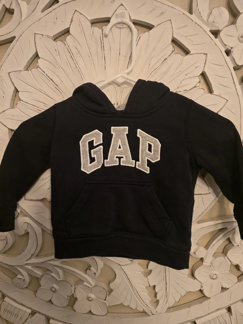 GAP Kids Navy Hoodie with White Logo
